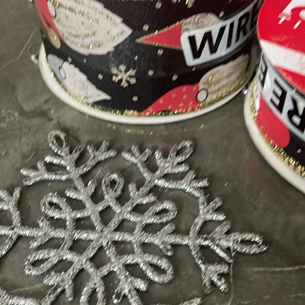 Festive Wire Edge Ribbon Set - Picture 4 of 7